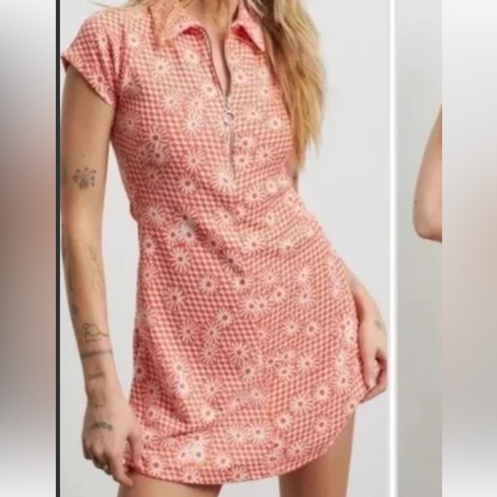 Urban Outfitters Arlo Zip Up Mini Dress